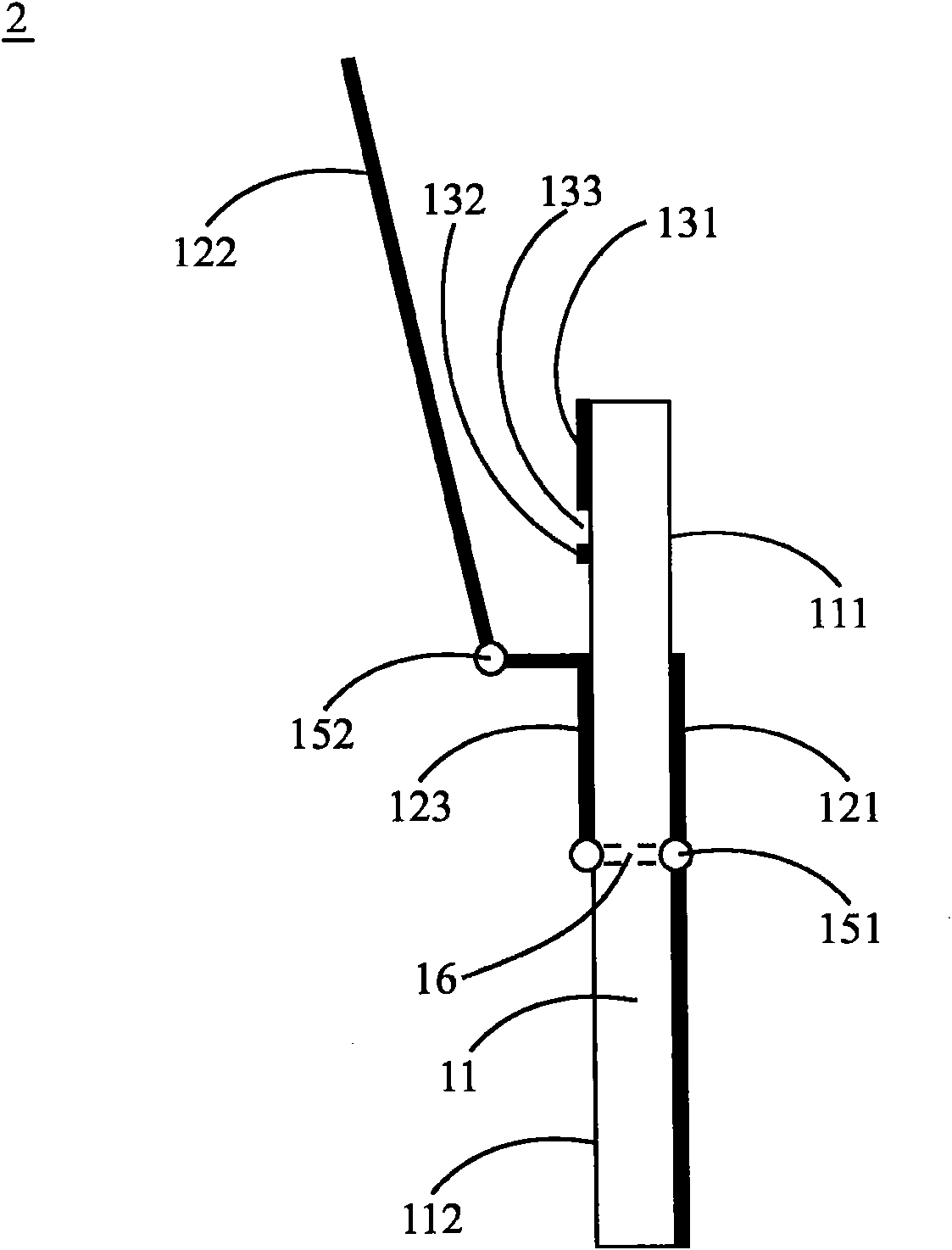 Multiband antenna and communication device with multiband antenna