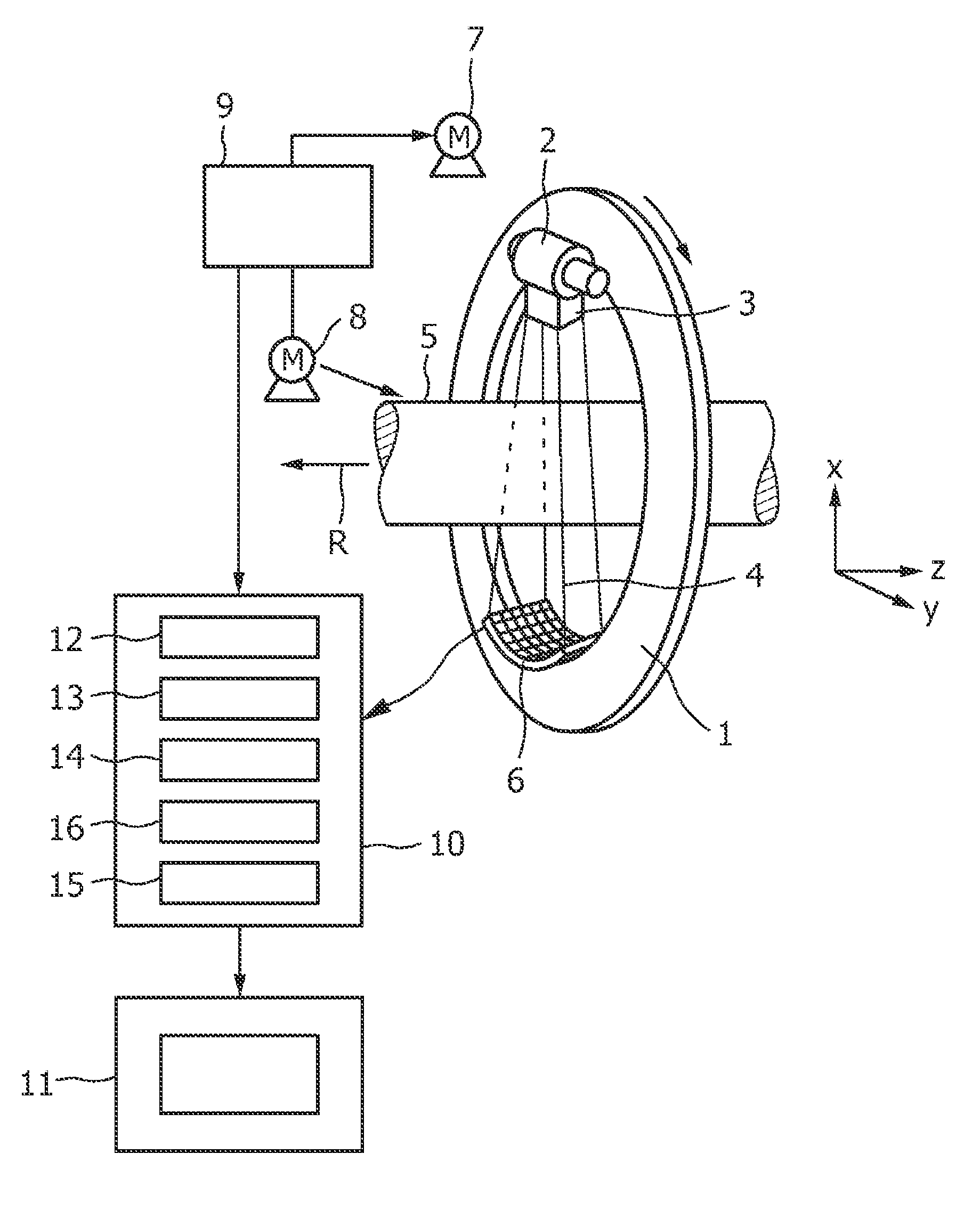 Imaging apparatus for generating an image of a region of interest