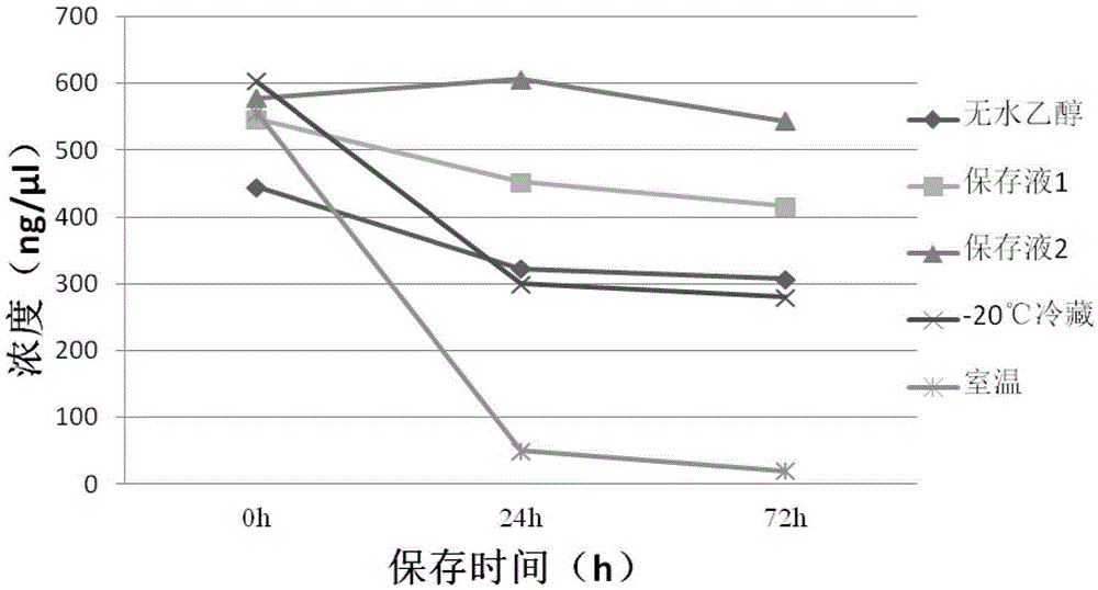 Stool sample preservation liquid, preparation method and application thereof