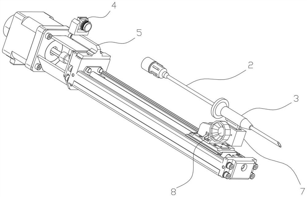 A space positioning and guiding device based on c-arm machine puncture