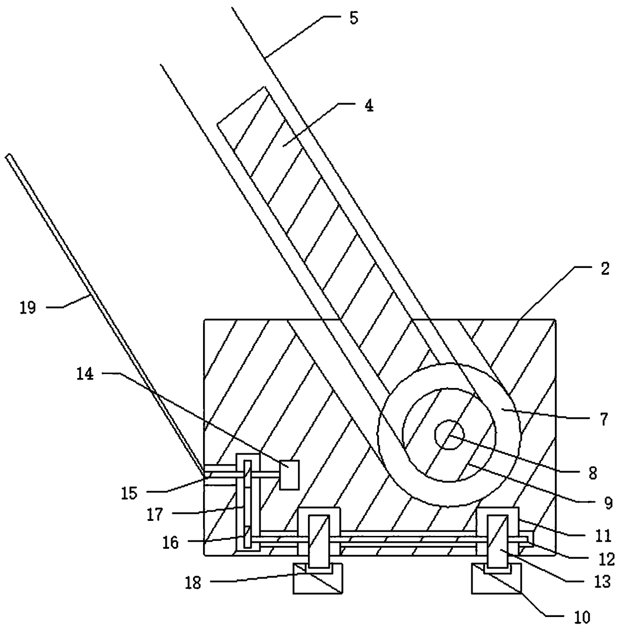 Building solar roof panel conveyer