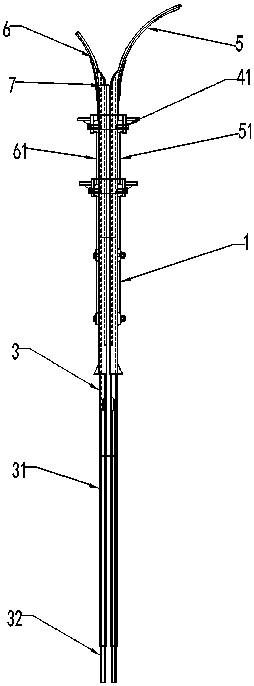 Salt pan plastic tarpaulin injection device sliding way system