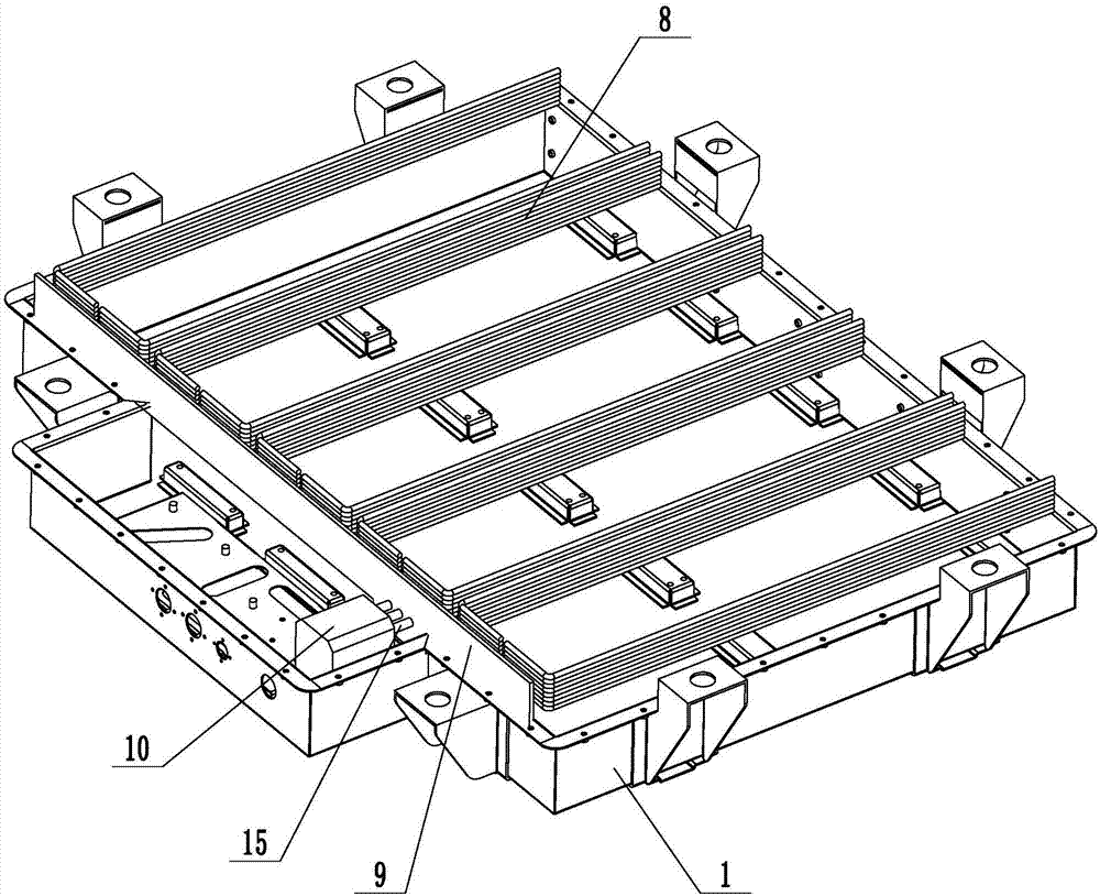 Power battery heat dissipation and distribution system