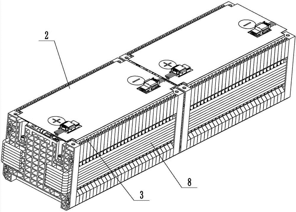 Power battery heat dissipation and distribution system