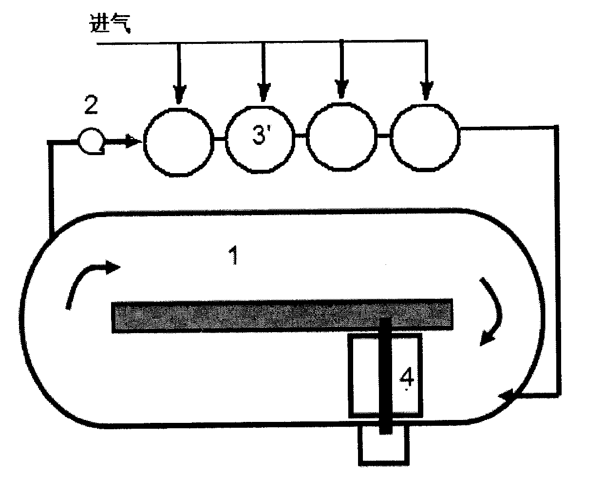 Apparatus and cultivating method for scaled cultivation of microalgae