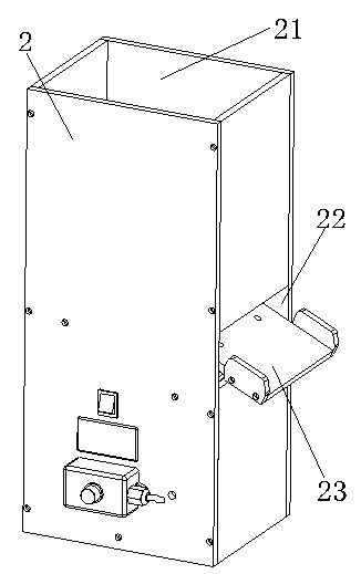 A lens pressing and dropping device with vibration