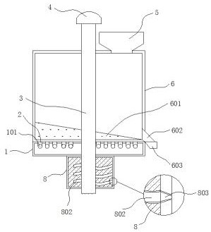 Energy-saving feeding device for fish farming in ecological flowing water