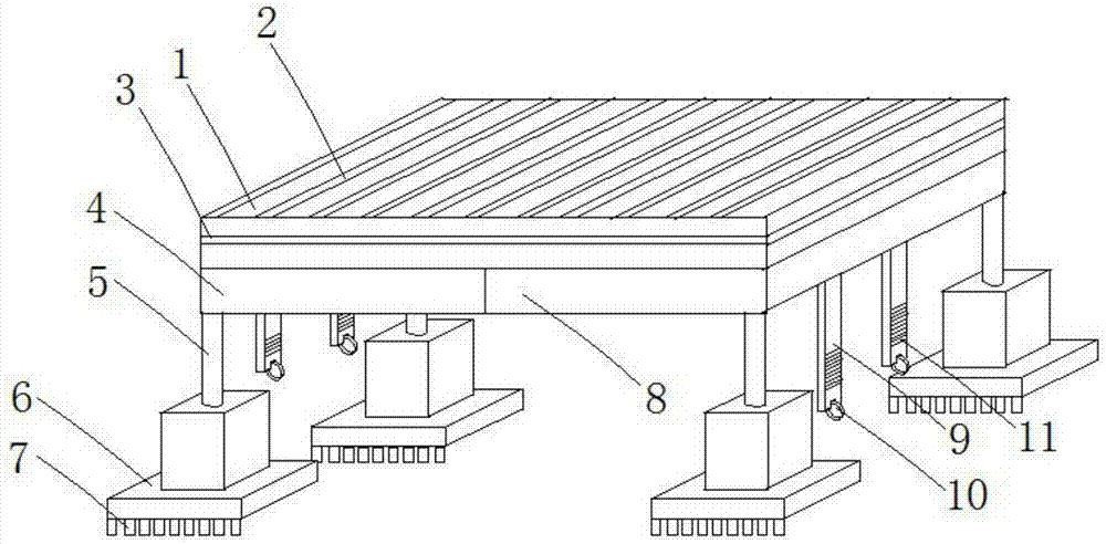 Slidable mine electromechanical equipment operation platform