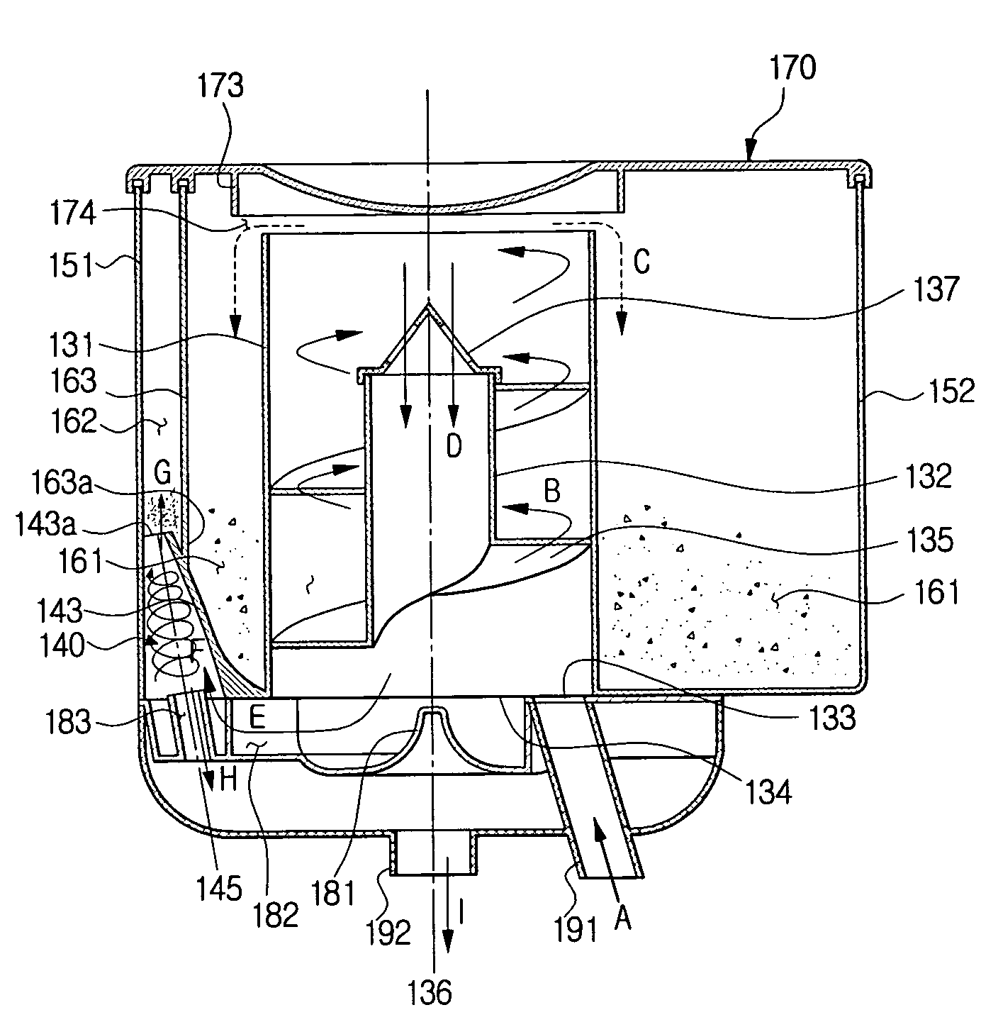 Multi-cyclone dust separating apparatus