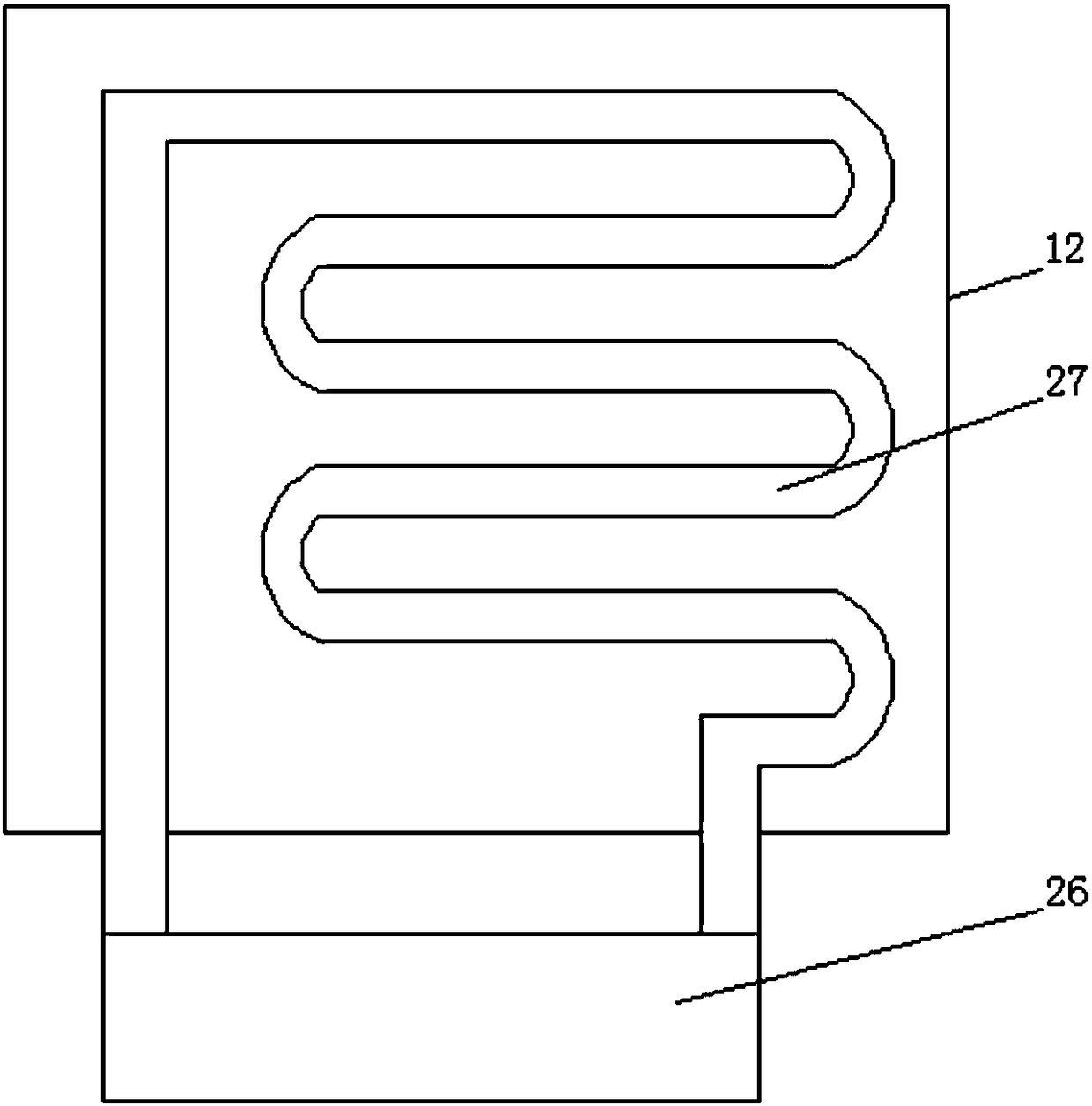 Mobile power distribution cabinet with buffering housing of double-layer structure