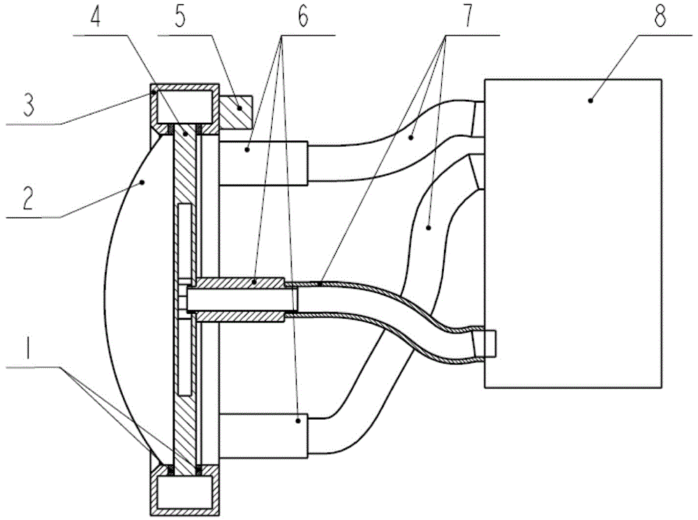 Fluorescent wheel heat control device