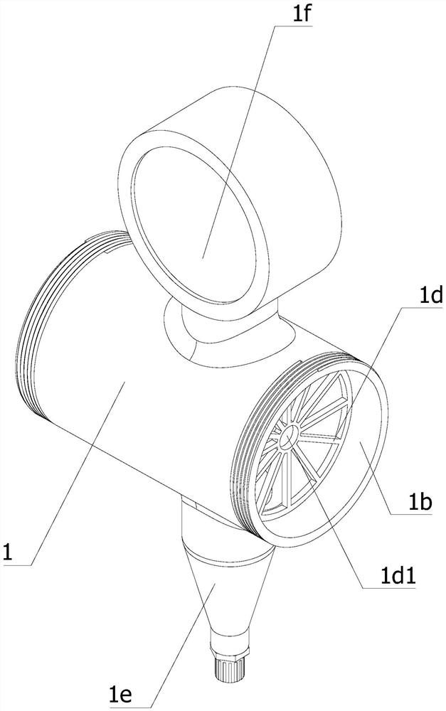 Connector structure for ventilation pipe of crankcase of wind driven generator