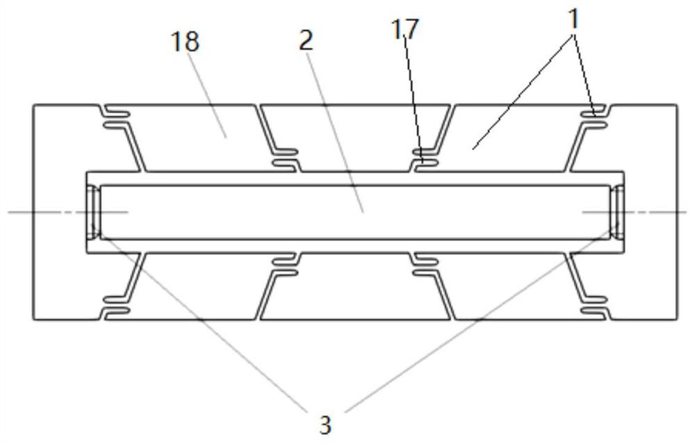 Piezoelectric injection valve with symmetrical structure layout