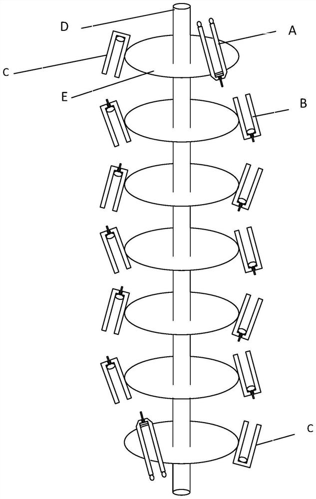 Arc extinguishing method of recoil arc extinguishing lightning protection insulator