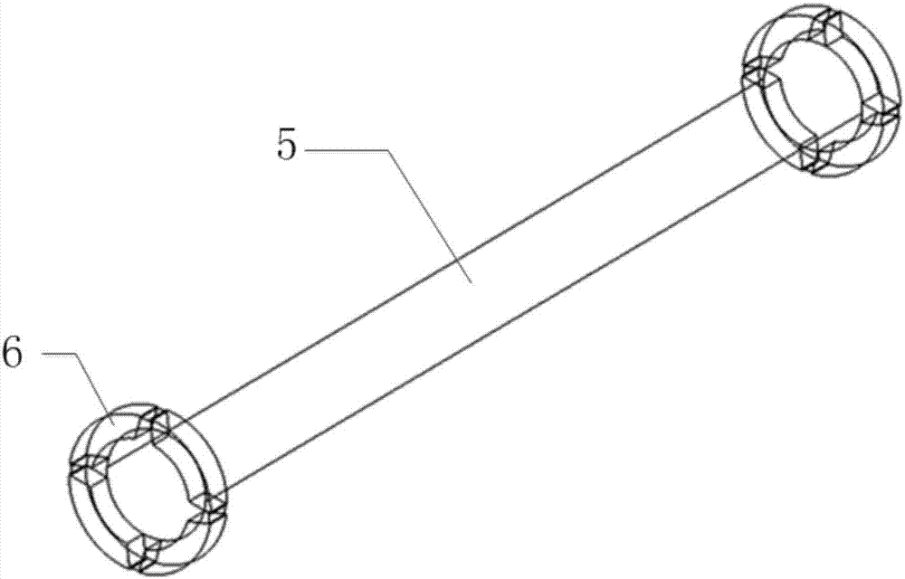 Special-shaped composite material shaft, preparation method thereof, and connecting method of special-shaped composite material shaft and metal couplings