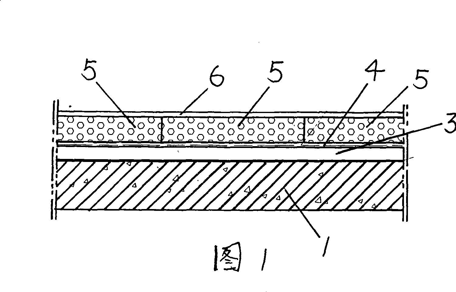 Construction method of thermal insulation buildings roof of foam glass