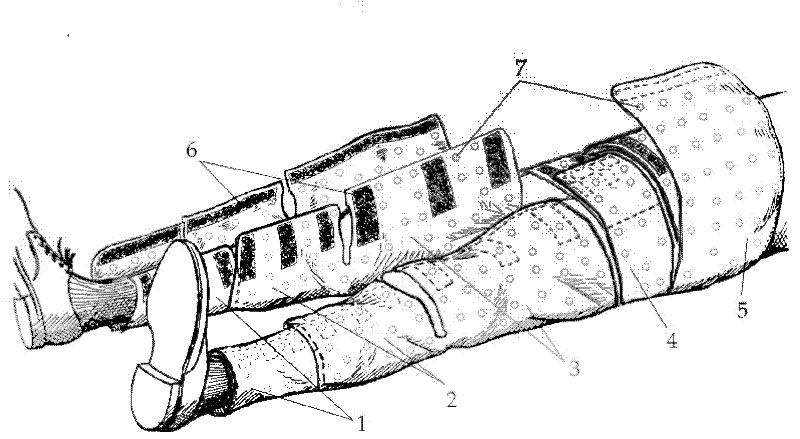 Non-inflatable elastic anti-shock resuscitation suit