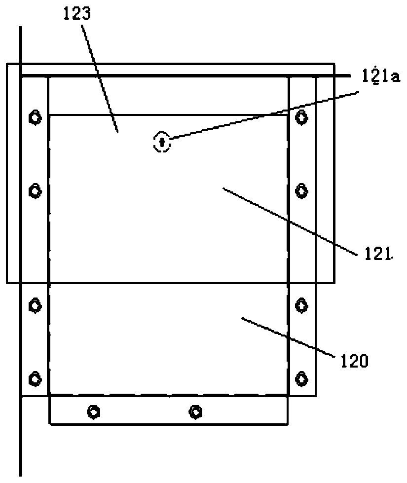 Locking structure shared by box-type transformer substation low-voltage incoming line switch and power generation vehicle chamber and locking method of locking structure