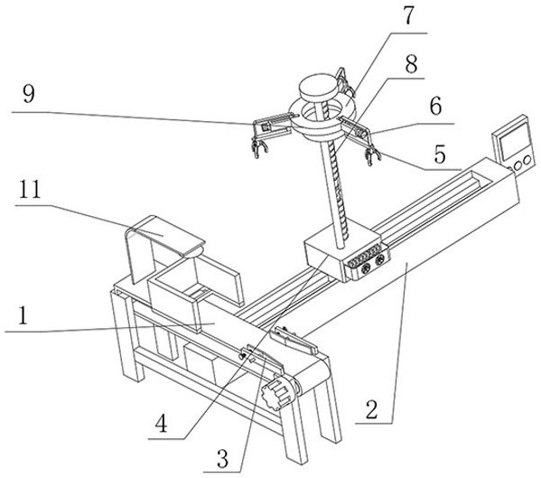 Automatic goods sorting and storing device for stereoscopic warehouse