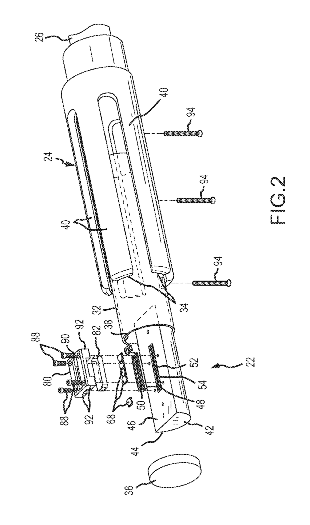 Muzzle flash simulator and method for an imitation machine gun