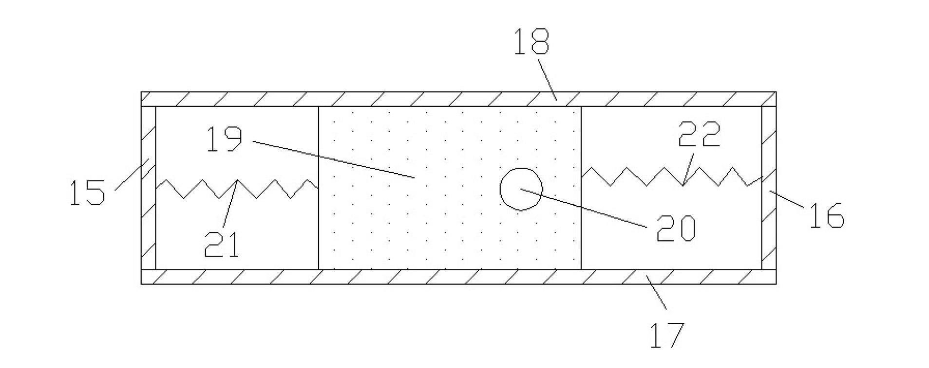 Exhaust back pressure and environmental pressure self-adaption type mechanical regulation device