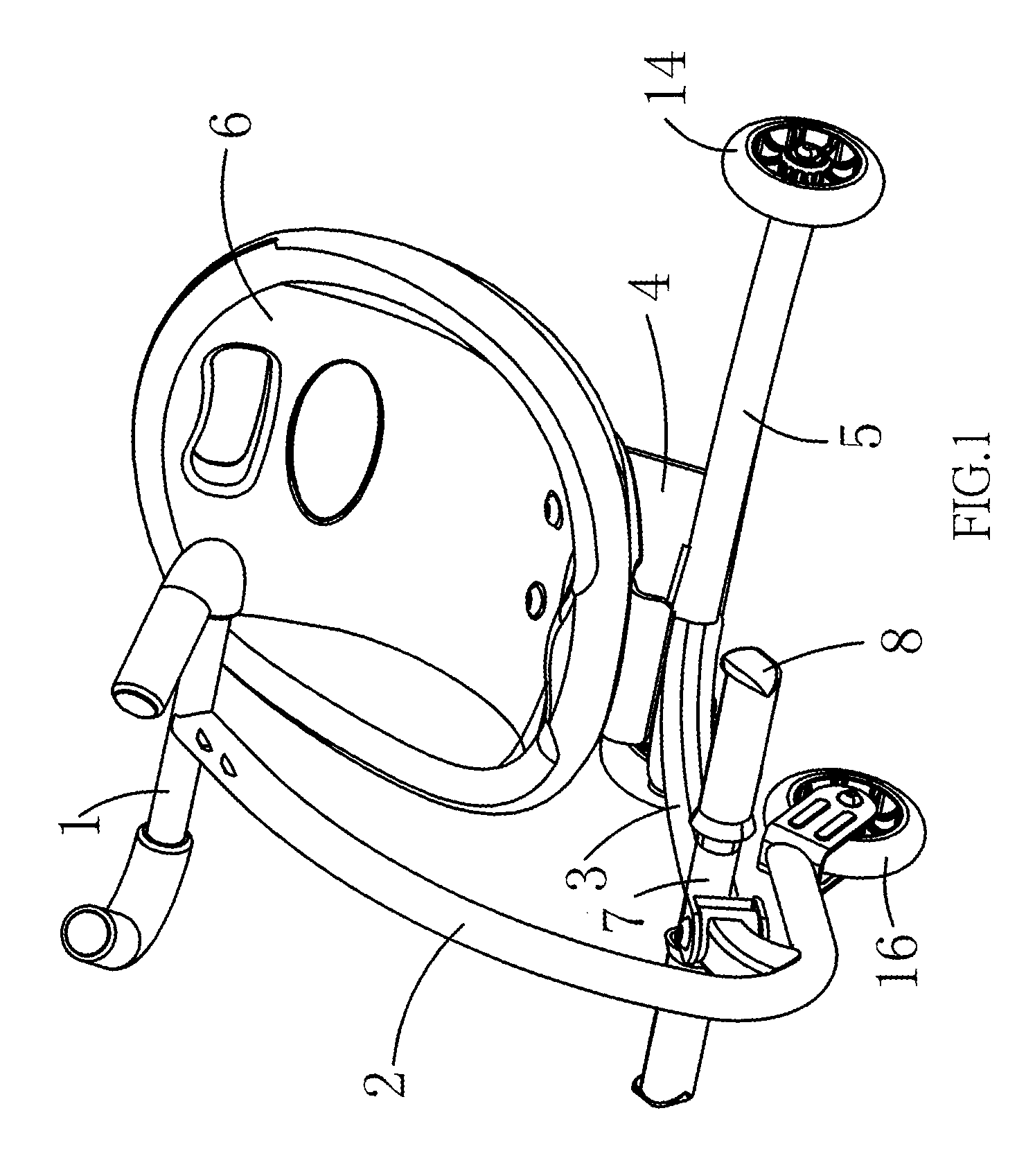 Hand-swing type shilly-car