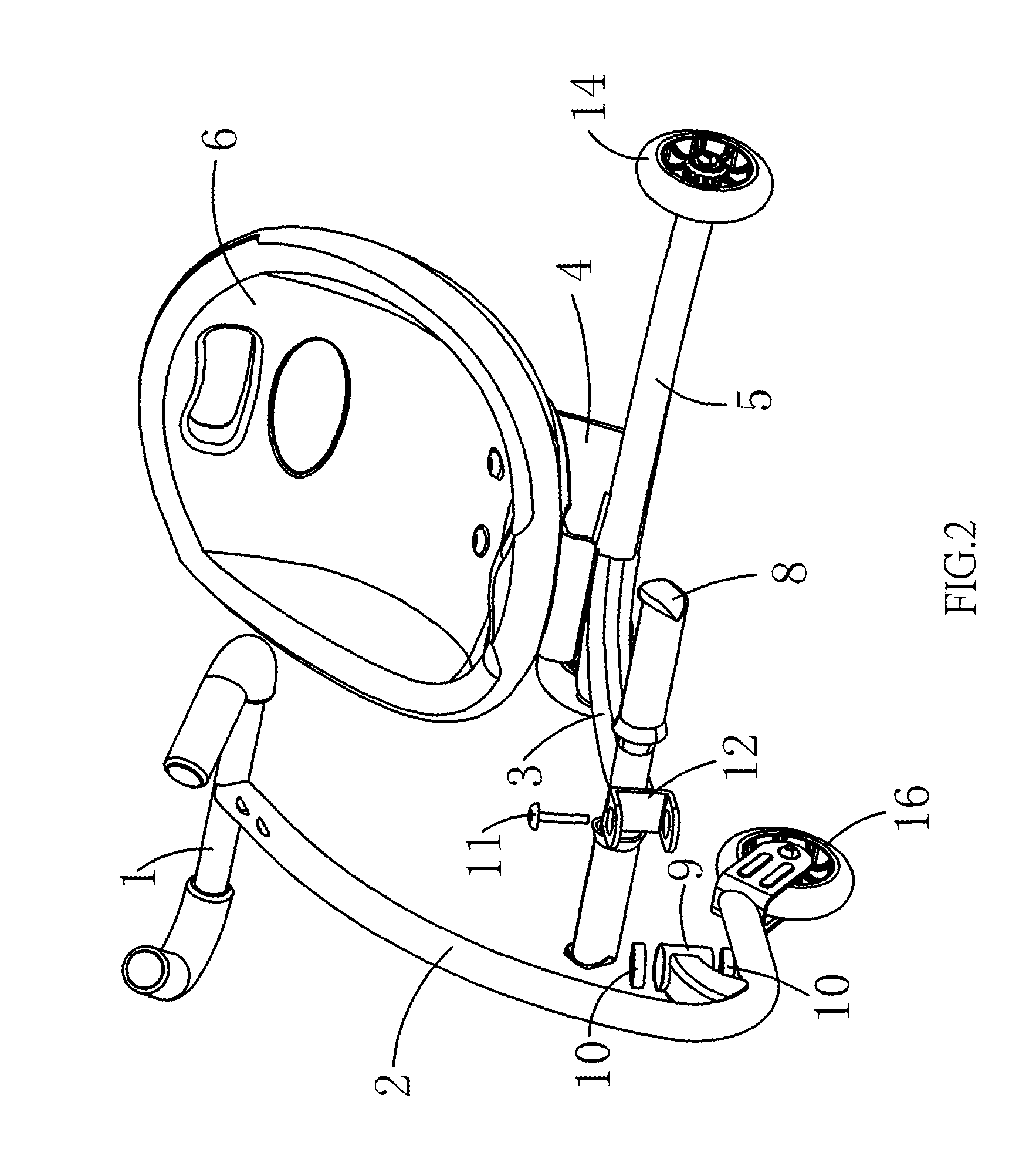 Hand-swing type shilly-car