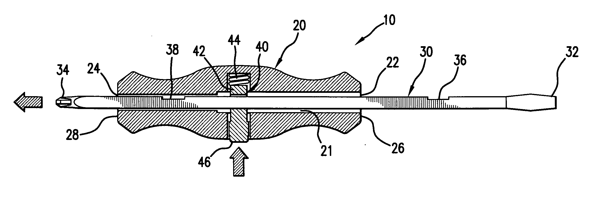 Screwdriver with dual headed axial shaft