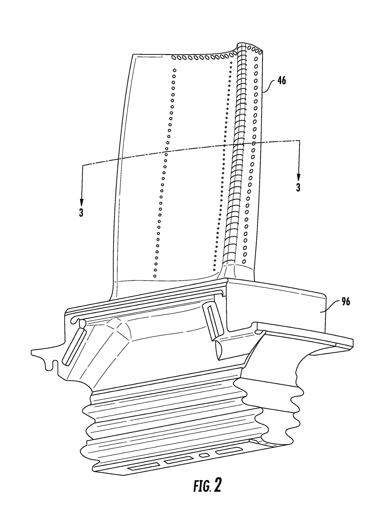 Two pressure cooling of turbine airfoils