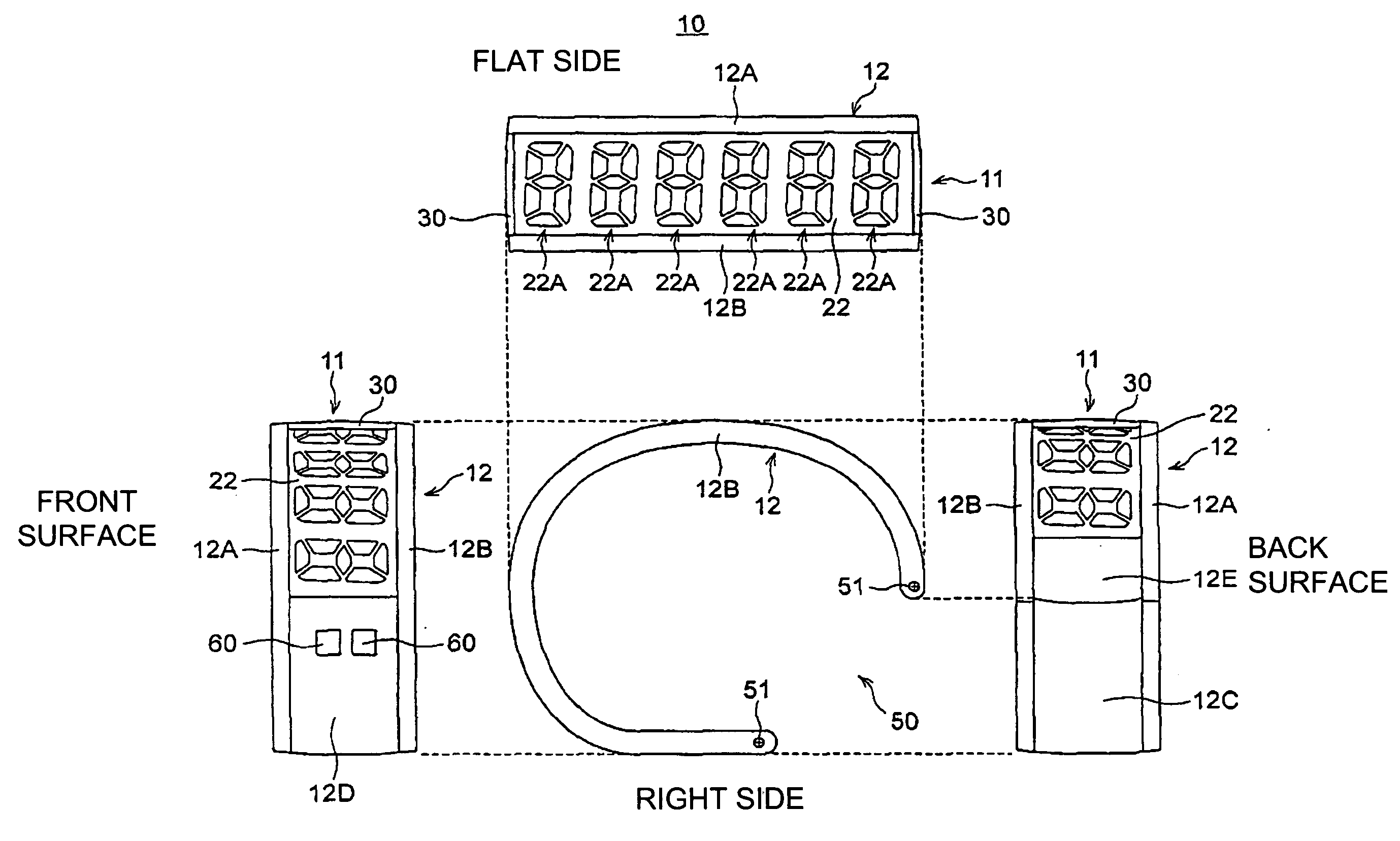 Wearable electronic device, method for manufacturing portable device, and portable device