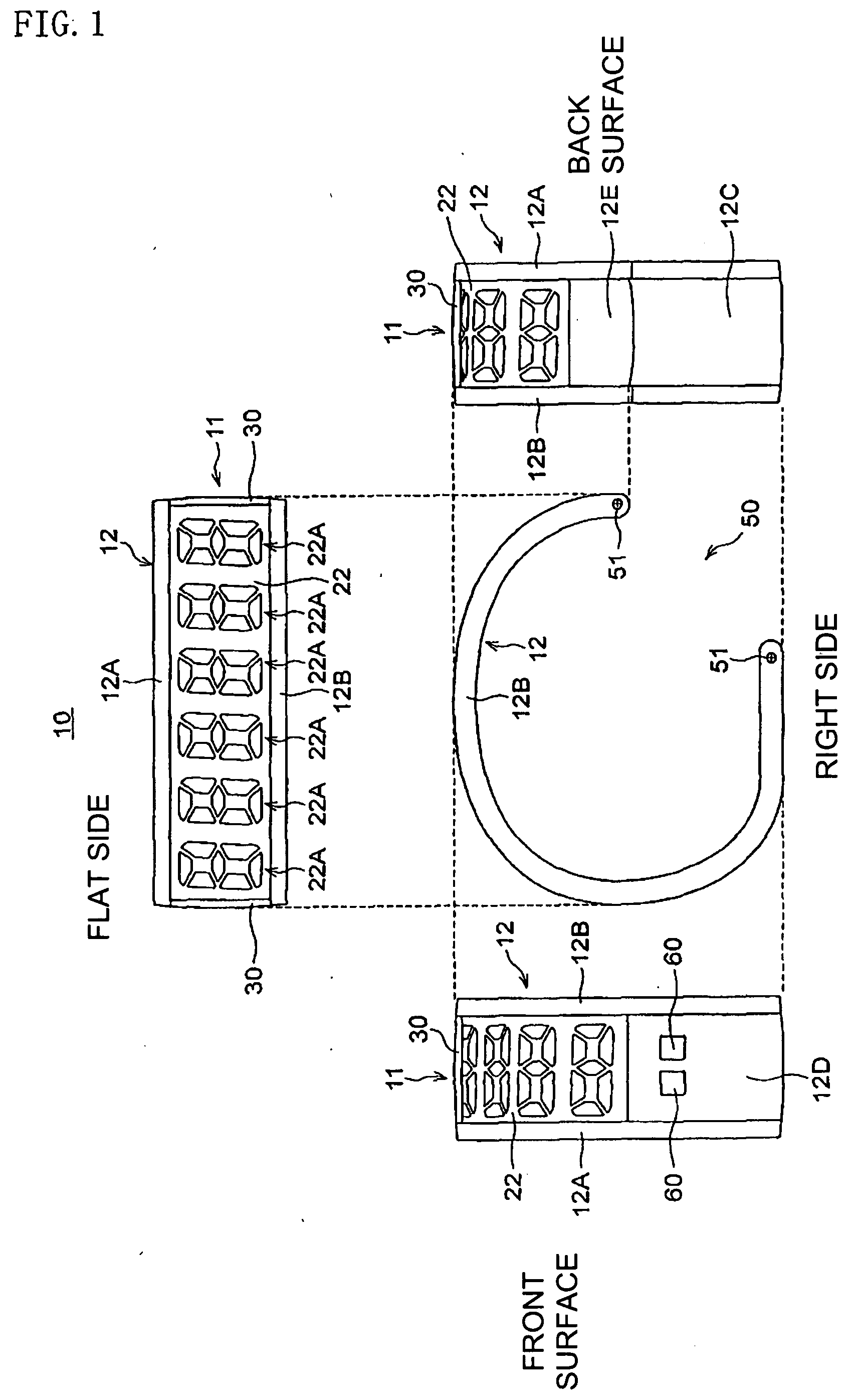 Wearable electronic device, method for manufacturing portable device, and portable device