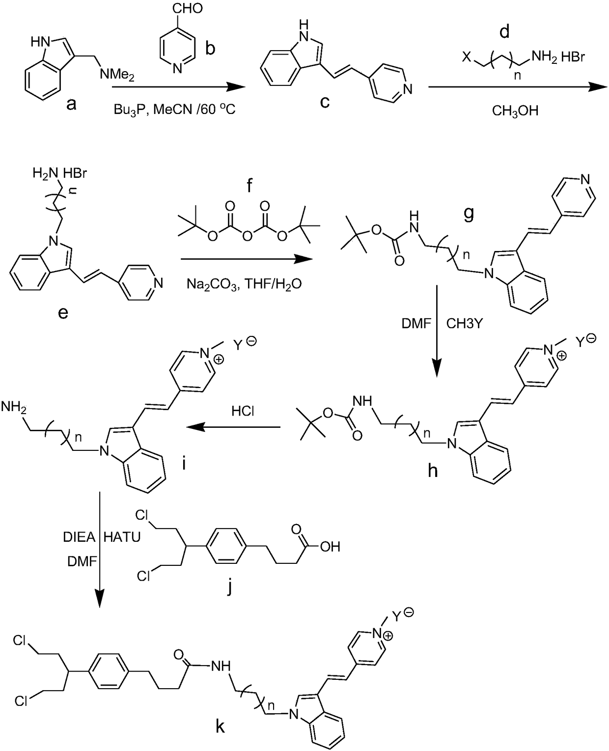 A tumor-targeted lipophilic cationic-chlorambucil compound, its preparation method and its application in albumin nanomedicine