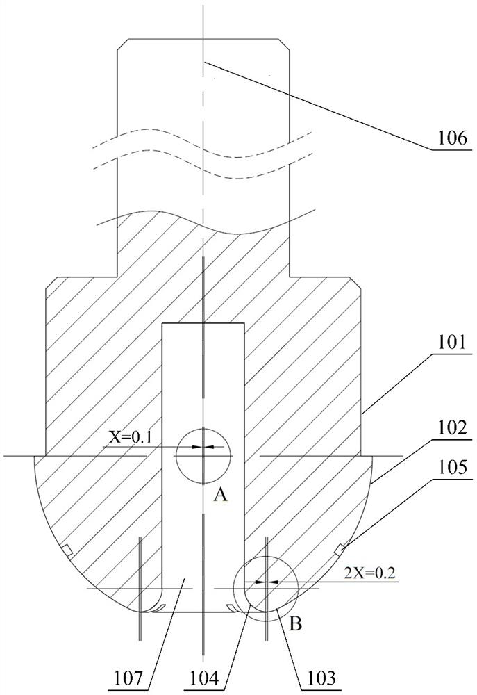 Hemispherical resonator inner spherical surface accurate grinding wheel