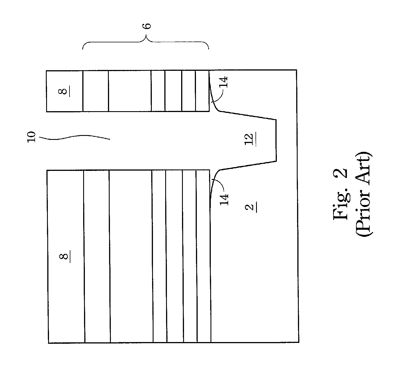 Tapered through-silicon via structure