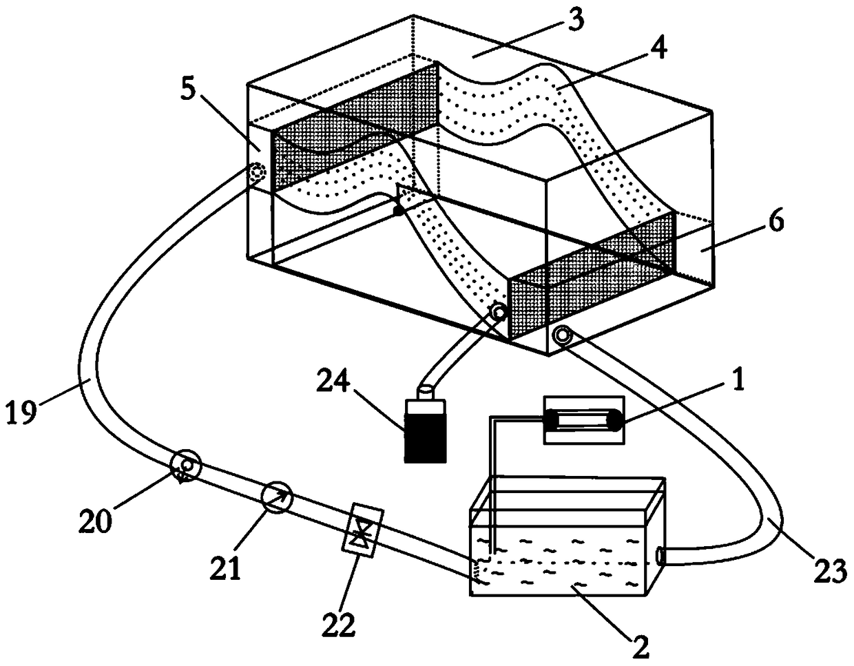 Hydrodynamic Reservoir Physical Simulation Experimental Device and Experimental Method