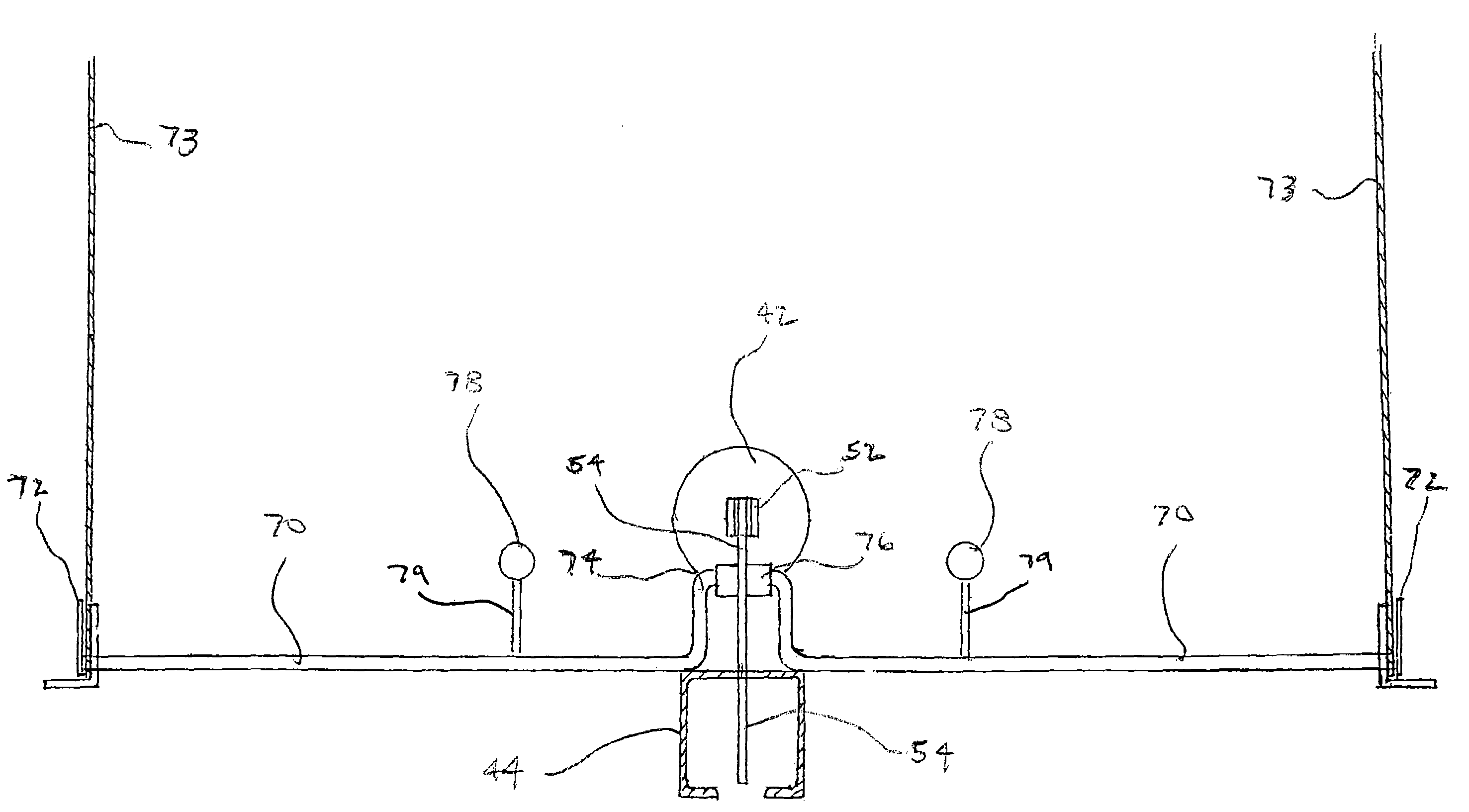 Door position indicating mechanism for a railcar