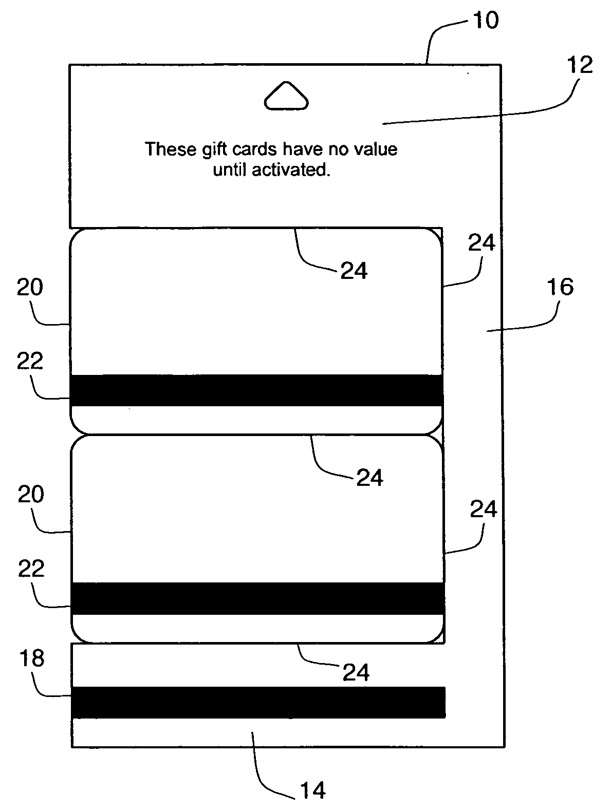 Stored value card package with a combined UPC and activation magnetic stripe