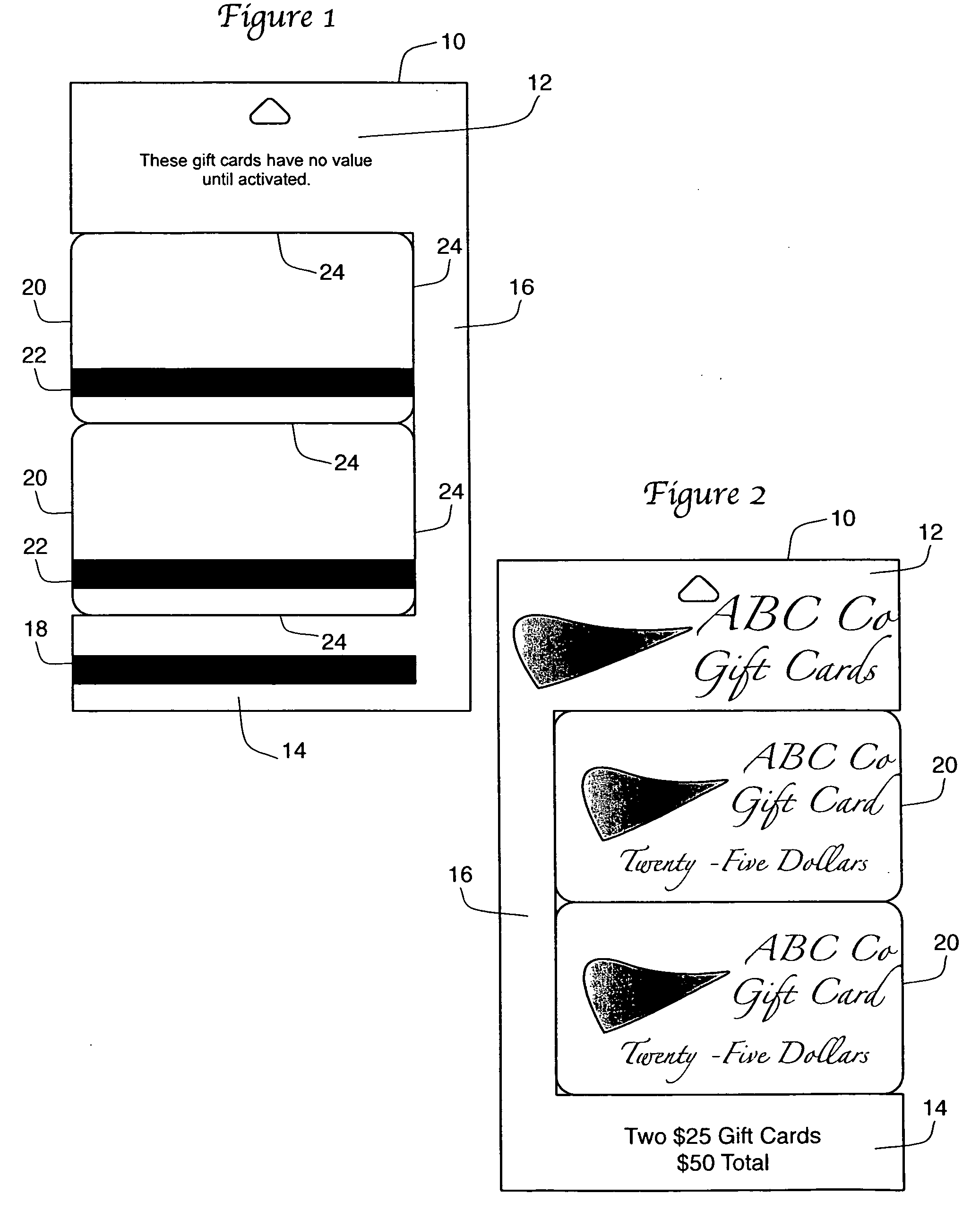 Stored value card package with a combined UPC and activation magnetic stripe