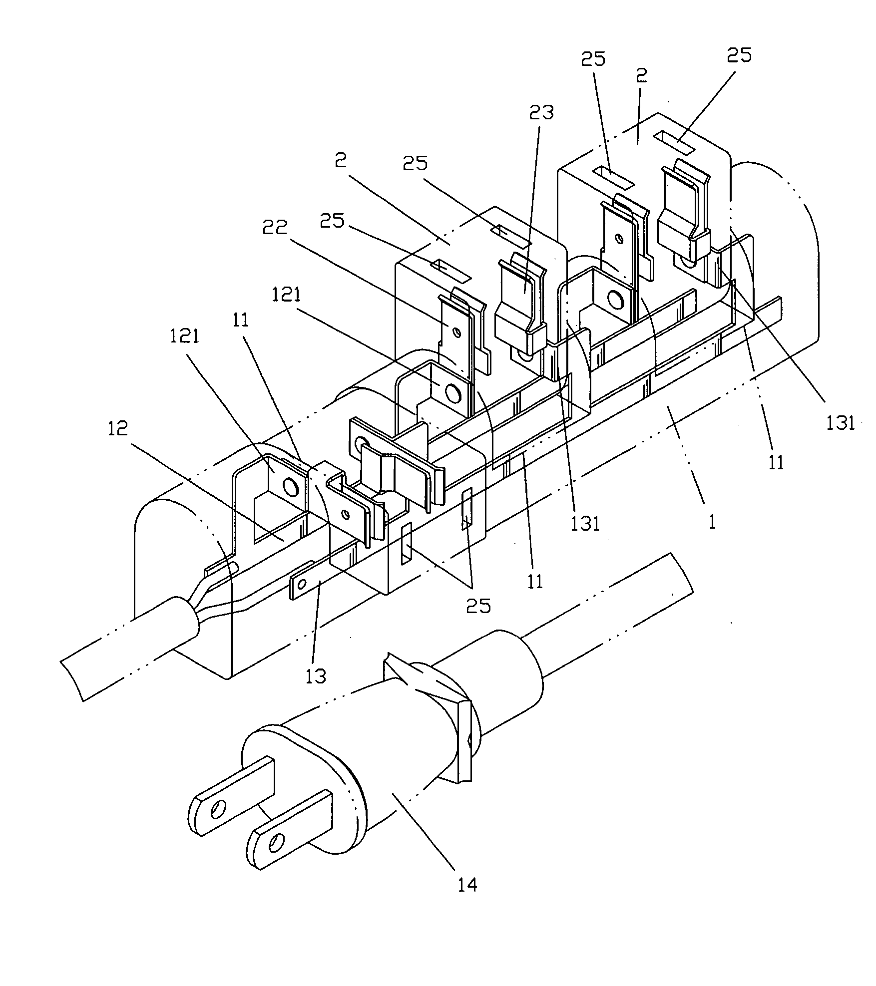 Multiple socket having rotatable socket units