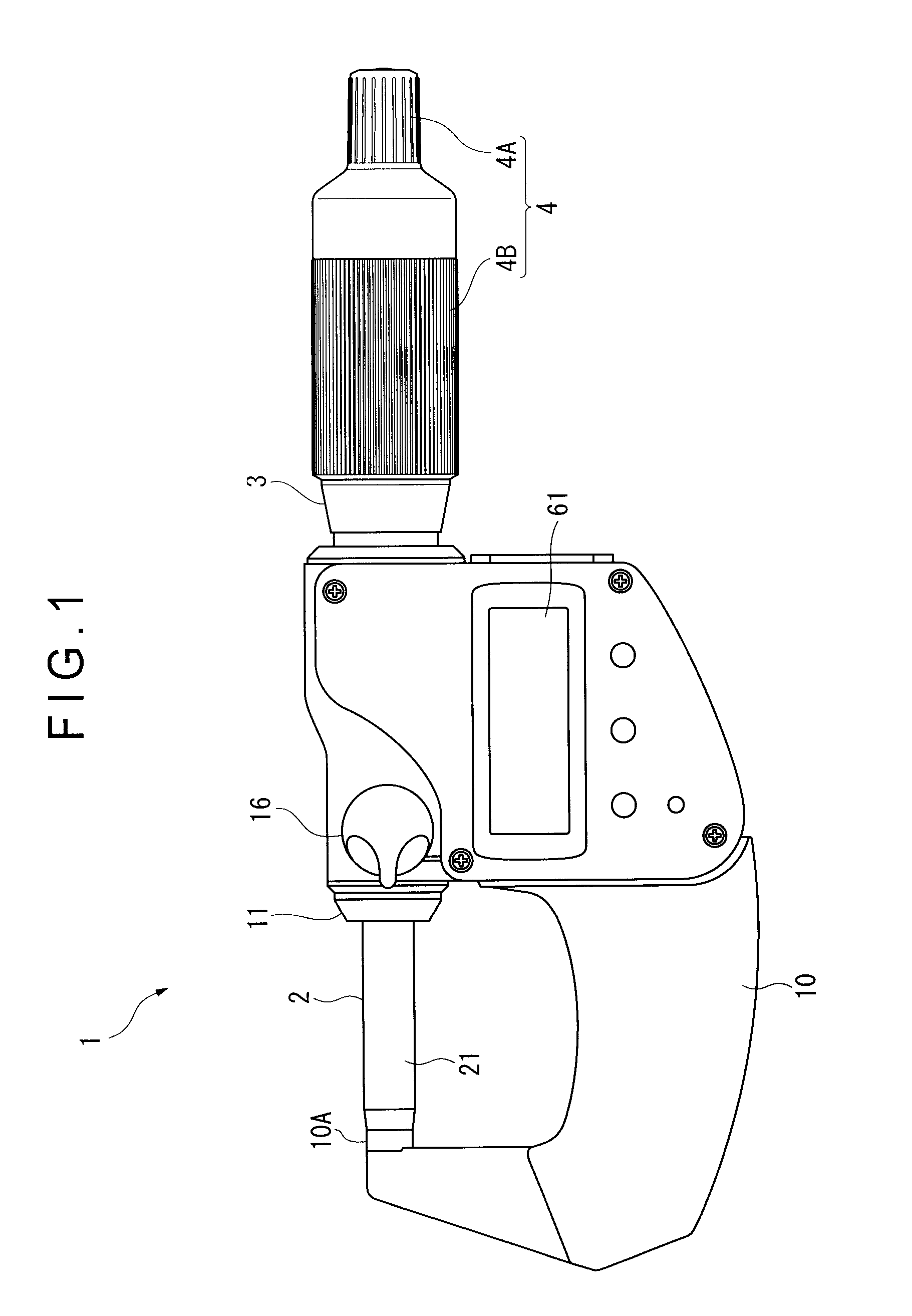 Digital displacement measuring instrument