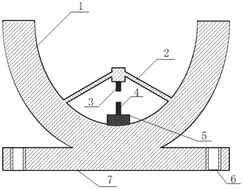 An underwater plasma sound source directional radiation device