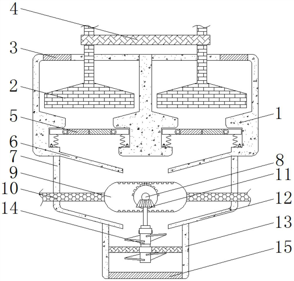 Efficient quantitative sand mixing equipment capable of avoiding insufficient sand mixing