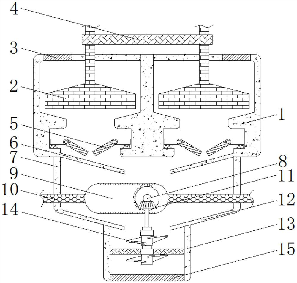 Efficient quantitative sand mixing equipment capable of avoiding insufficient sand mixing