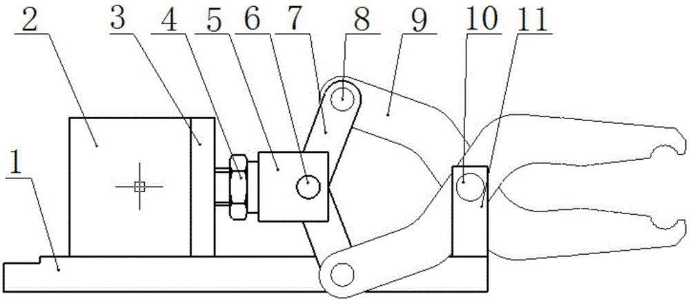 A thermal processing automatic cylinder clamping mechanism