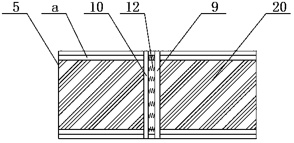 Storage rack with buffer function for trains