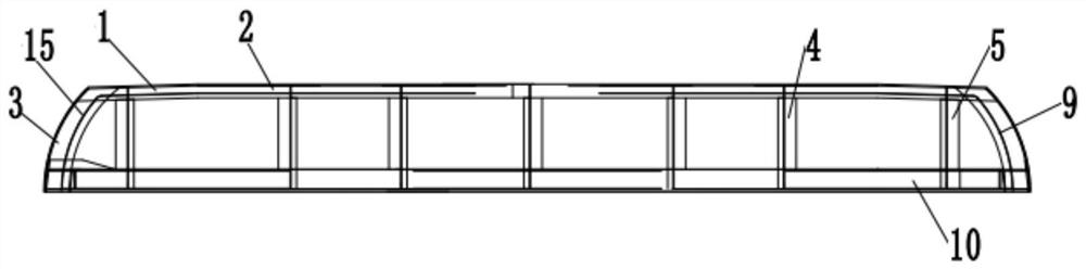 High-speed rail roof structure