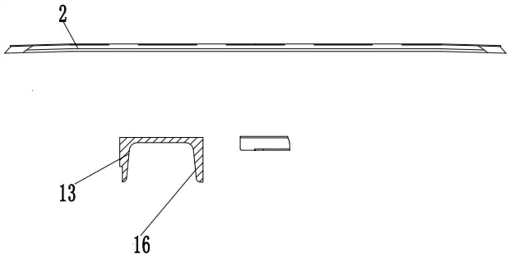 High-speed rail roof structure