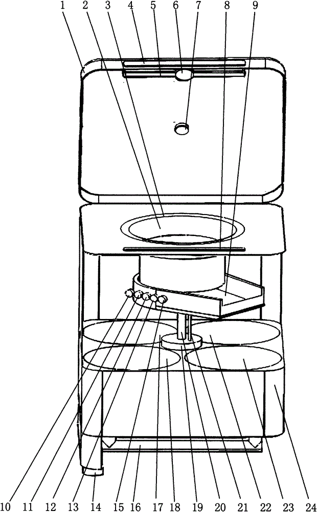 Clustering type garbage automatic-identification assembly and automatic classification garbage bin for same