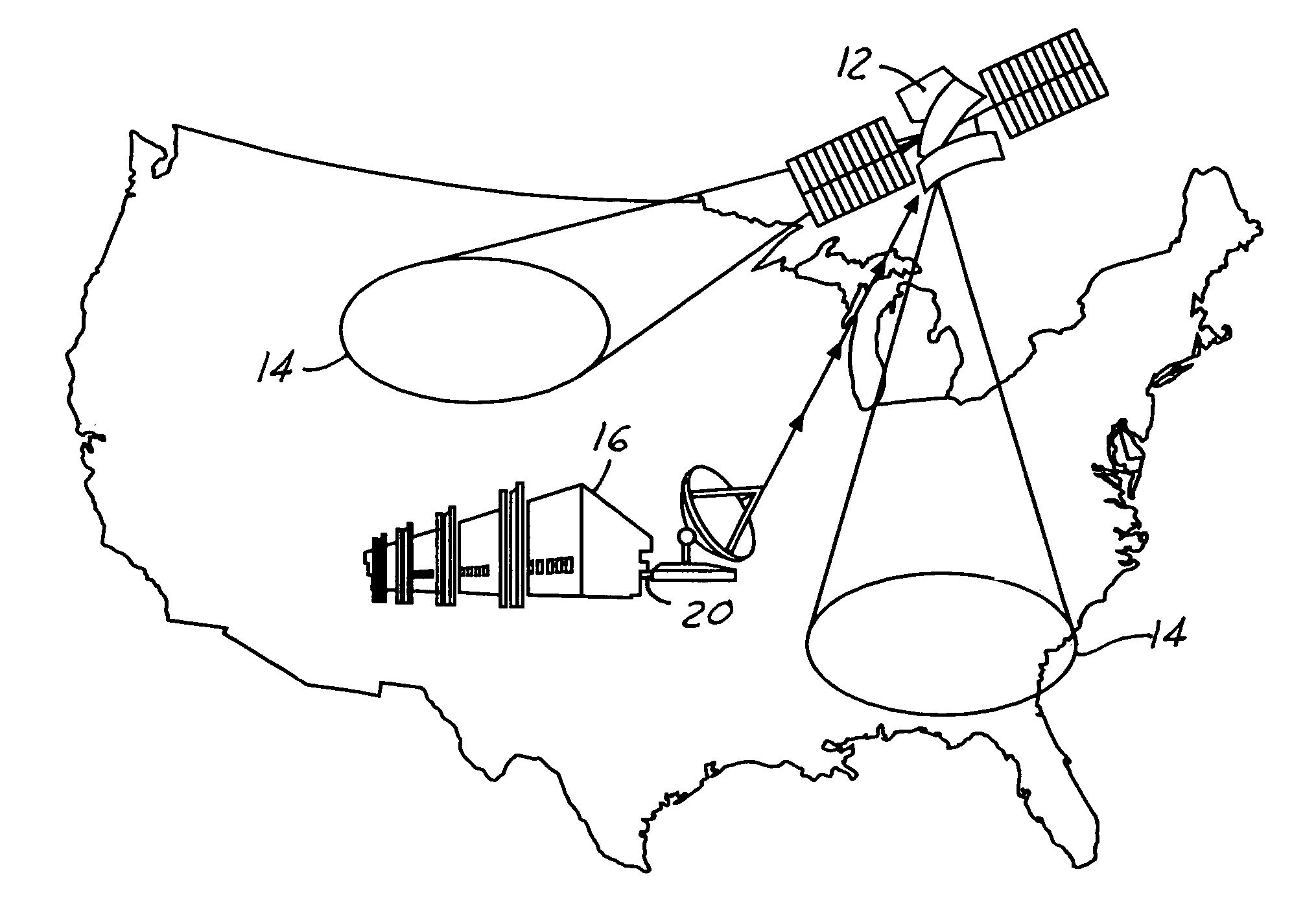 Comprehensive network monitoring at broadcast satellite sites located outside of the broadcast service area