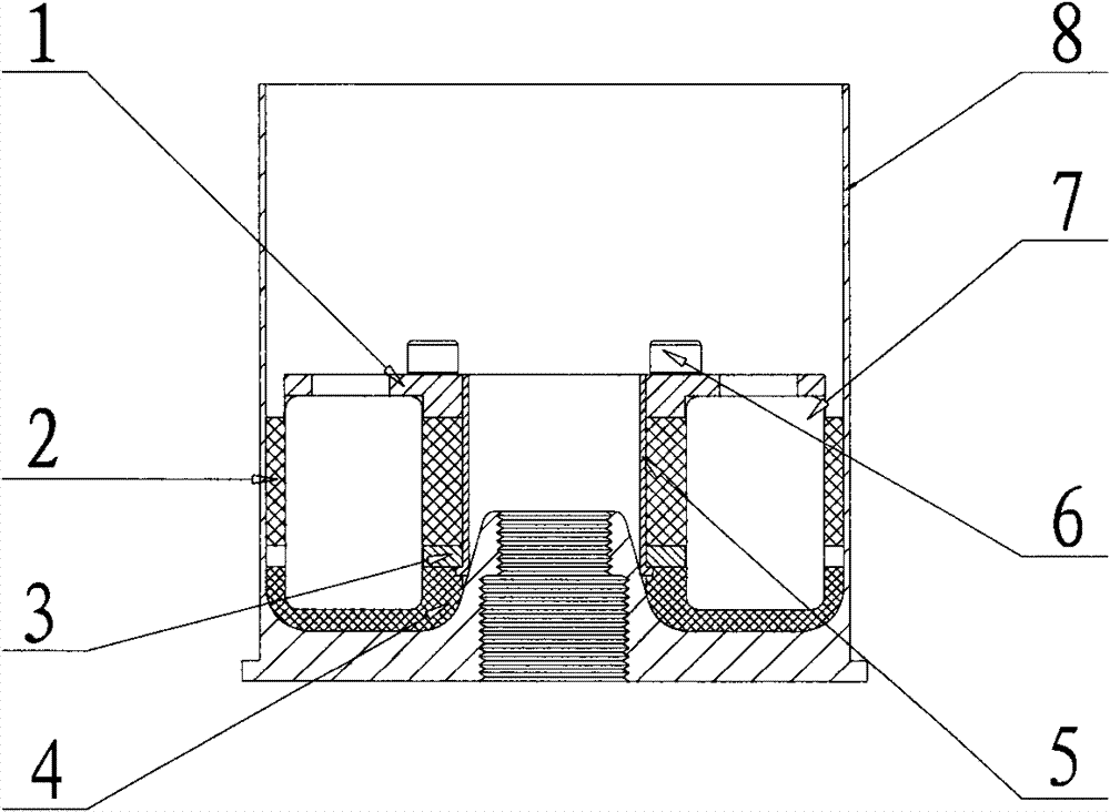 Device for collecting and releasing copper cylinder and copper ball pressure gauge